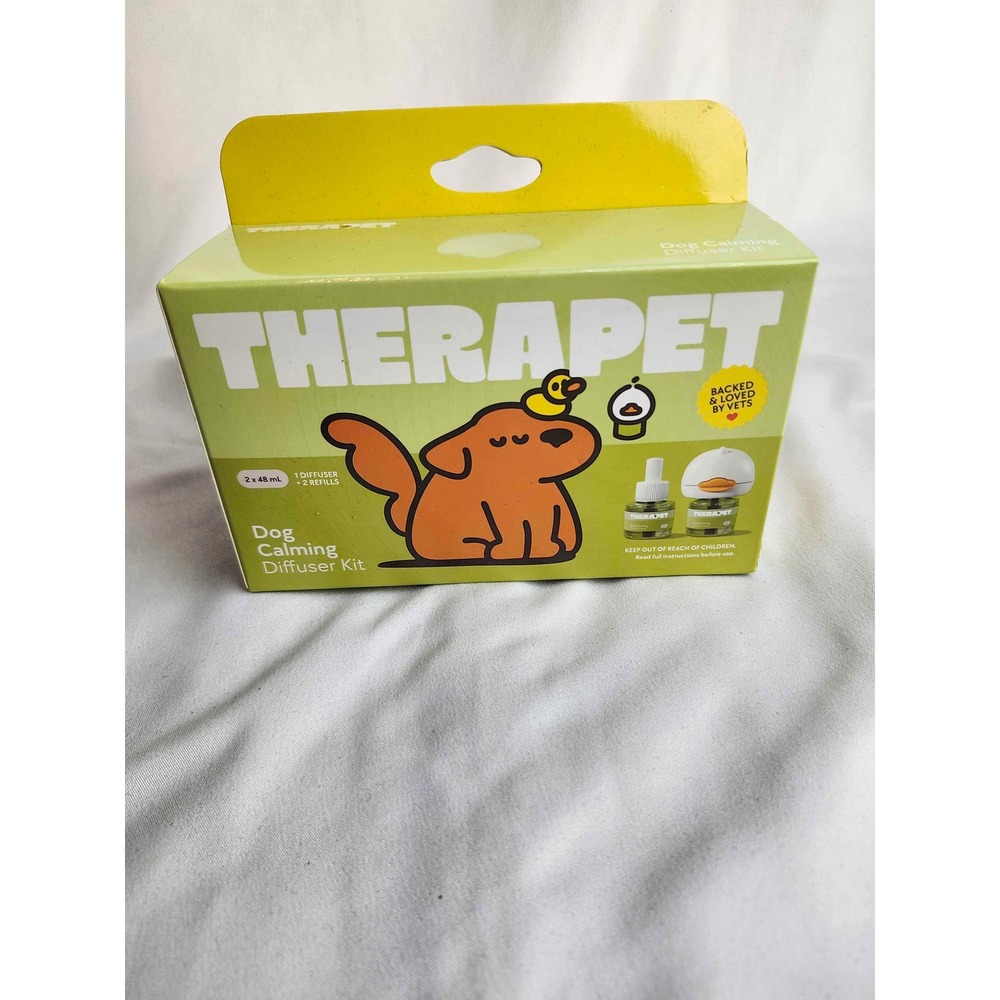TheraPet Dog Calming Diffuser Kit 1 Diffuser 2 Refills Stress Relief Vet Backed